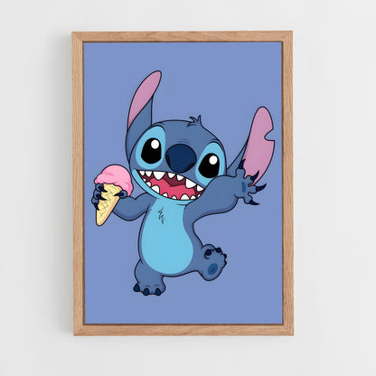 stitch-10 cadre Bois clair