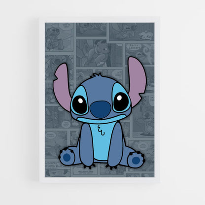 Pôster Stitch Quadrinhos