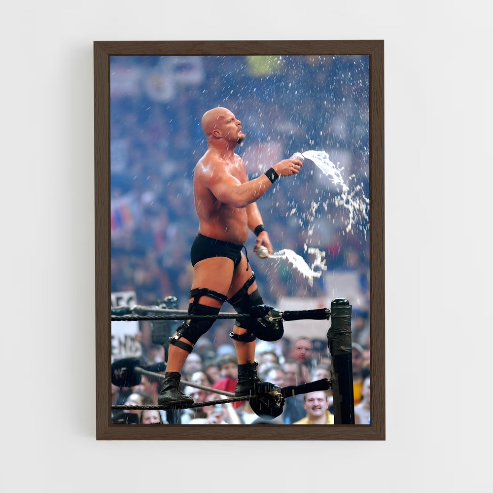 stone-cold-7 cadre Bois foncé