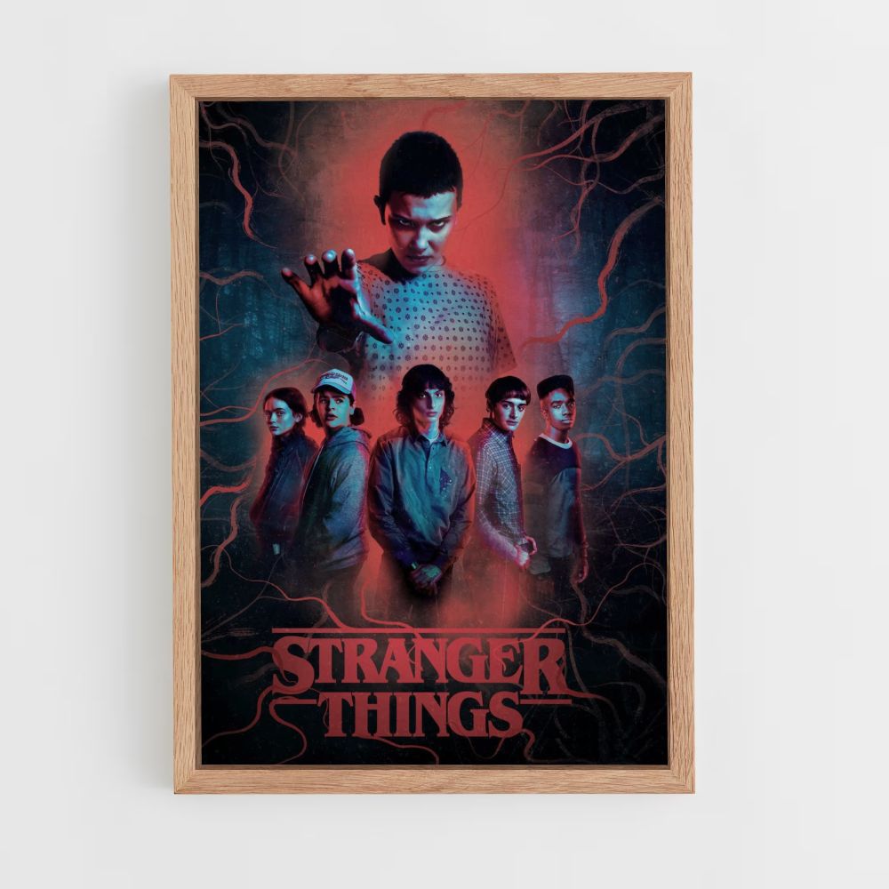 Pôster Stranger Things Vermelho