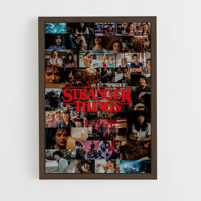 stranger-things-5 cadre Bois foncé