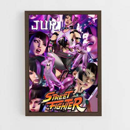 street-fighter-10 cadre Bois foncé