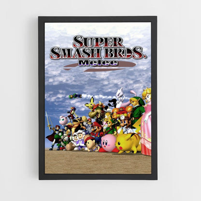 Pôster Super Smash Bros Melee