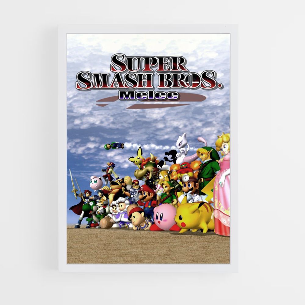 Pôster Super Smash Bros Melee