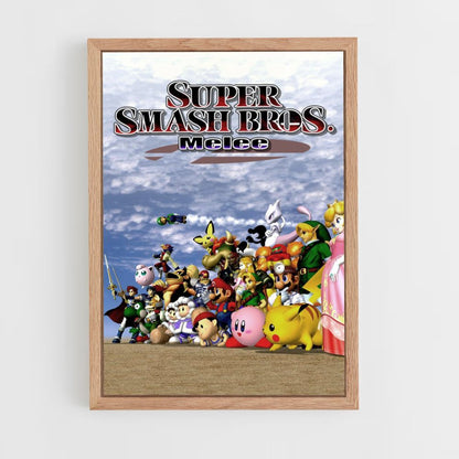 Pôster Super Smash Bros Melee