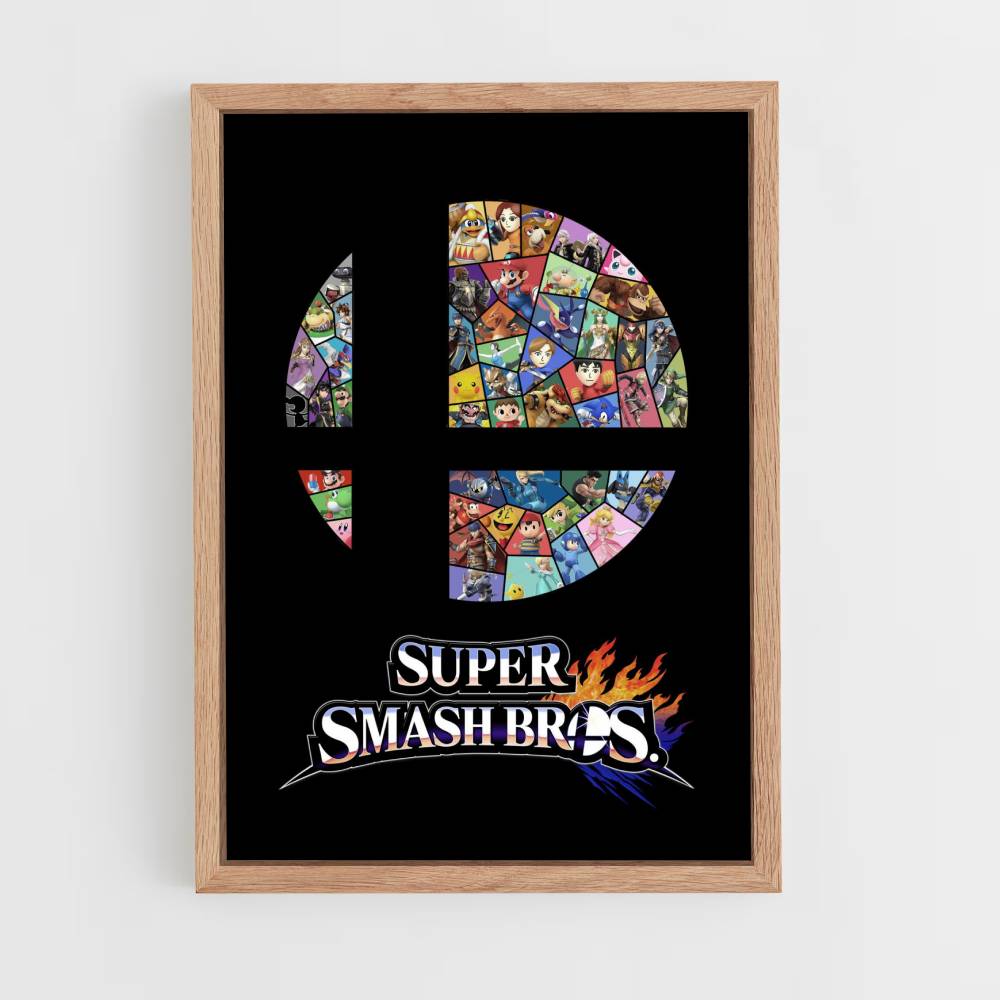 Pôster Super Smash Bros Logo