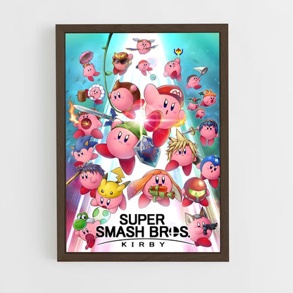 super-smash-bros-9 cadre Bois foncé