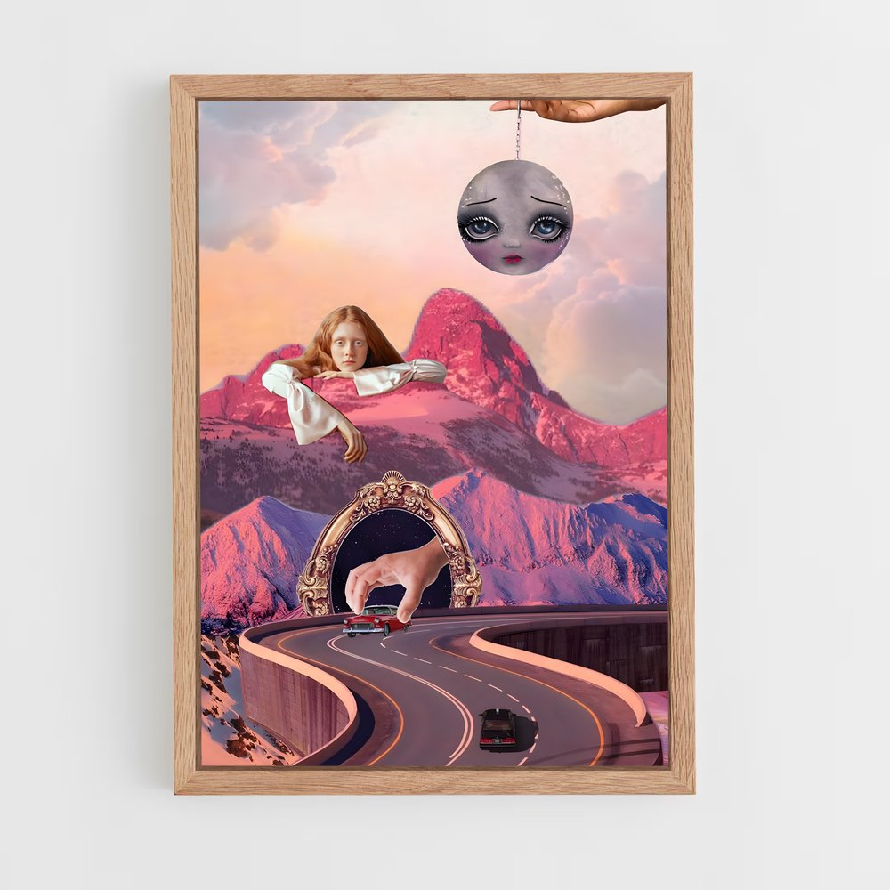 surrealism-2 cadre Bois clair