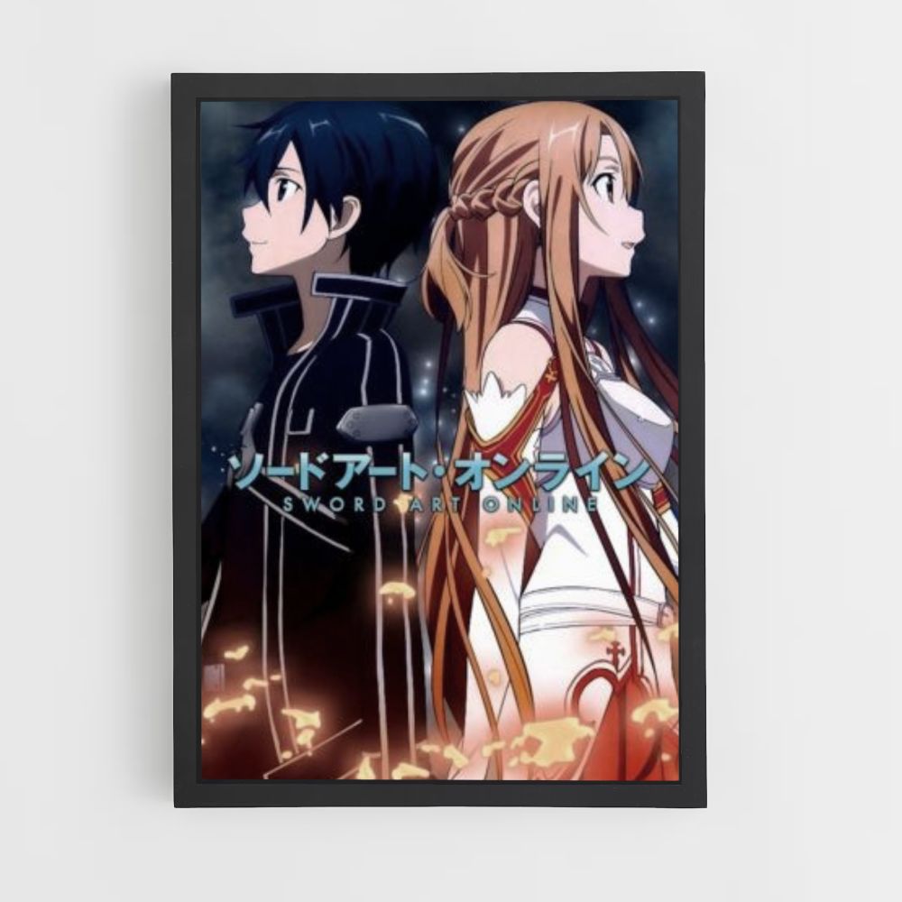 Pôster Kirito e Asuna