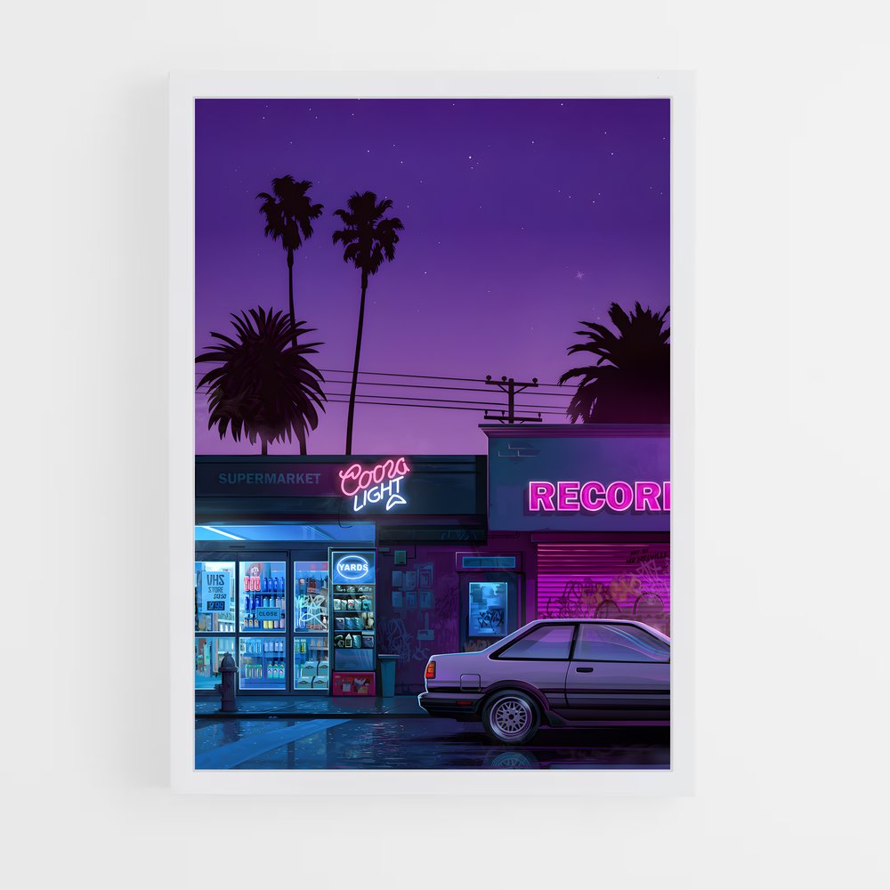 synthwave-11 cadre Blanc