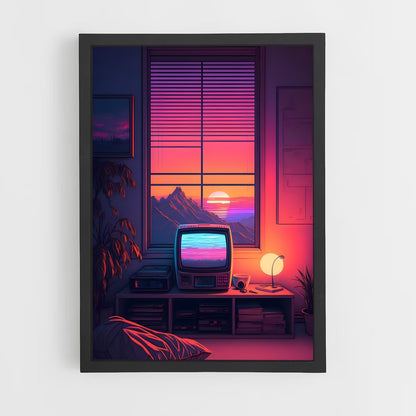 synthwave-2 cadre Noir