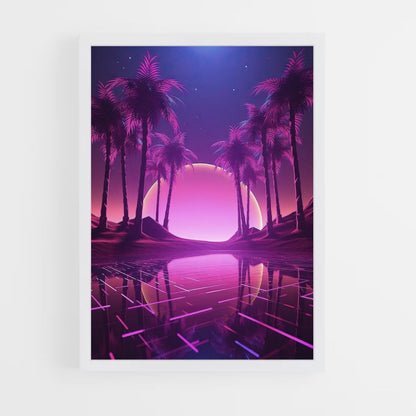 Pôster Synthwave Miami