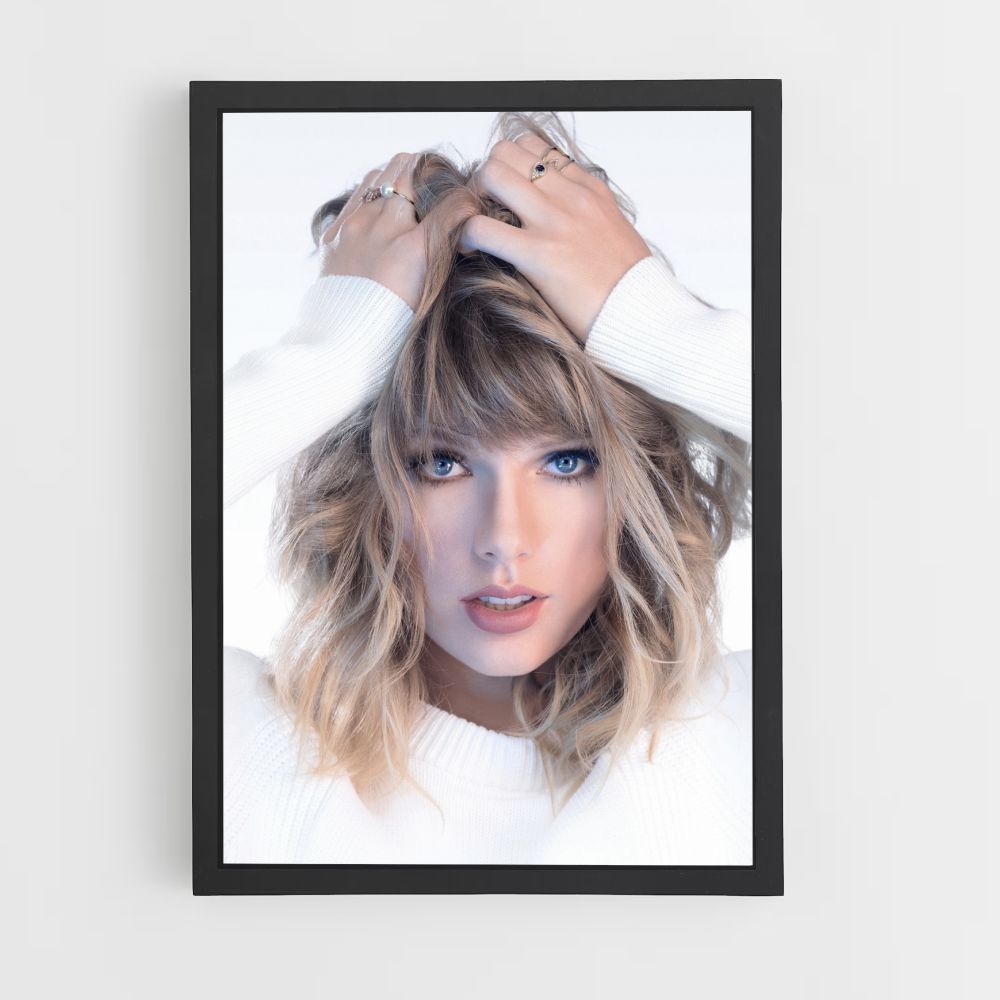 Pôster Taylor Swift Branco