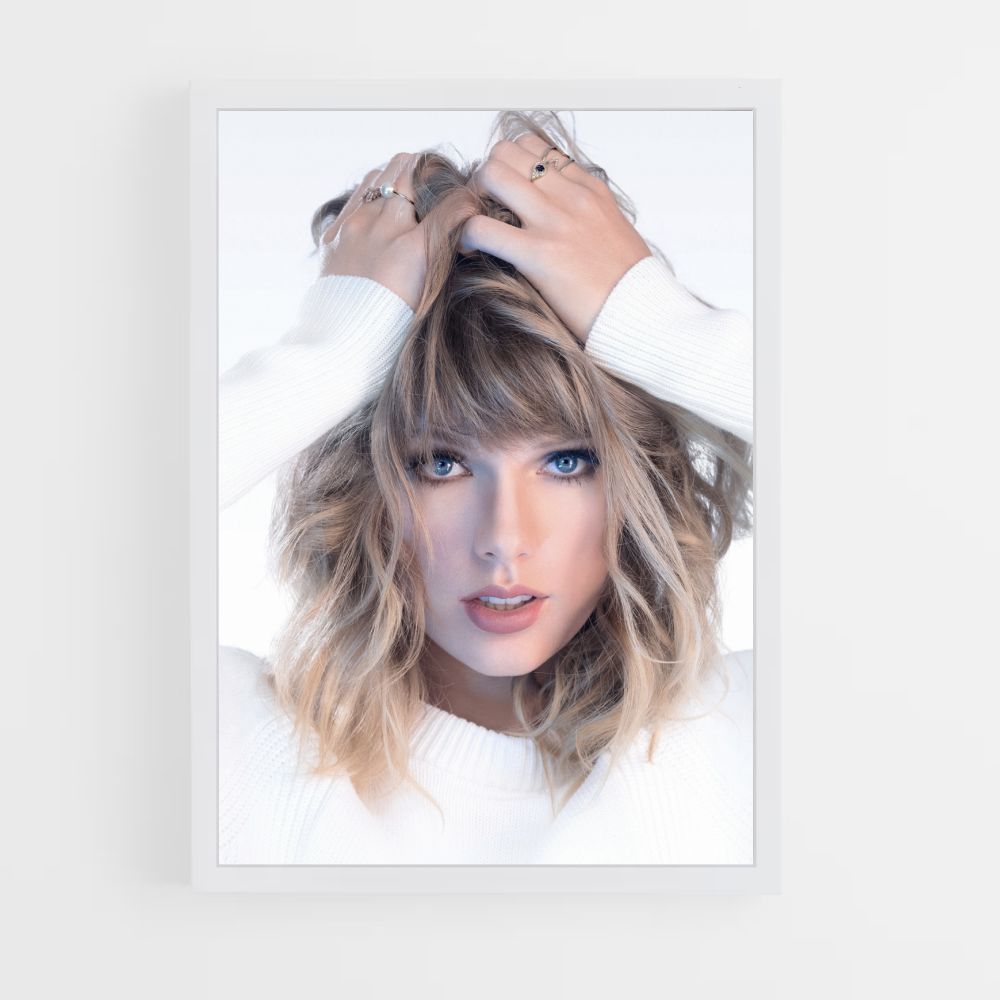 Pôster Taylor Swift Branco