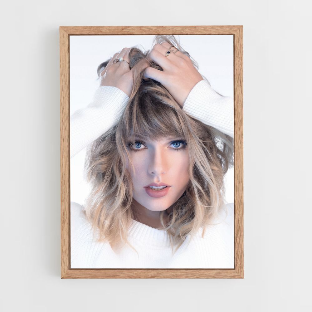 Pôster Taylor Swift Branco