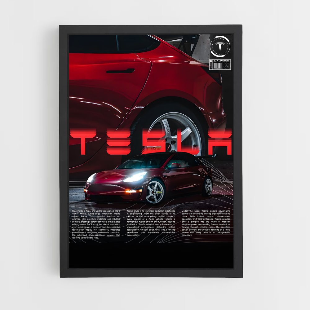 tesla-9 cadre Noir