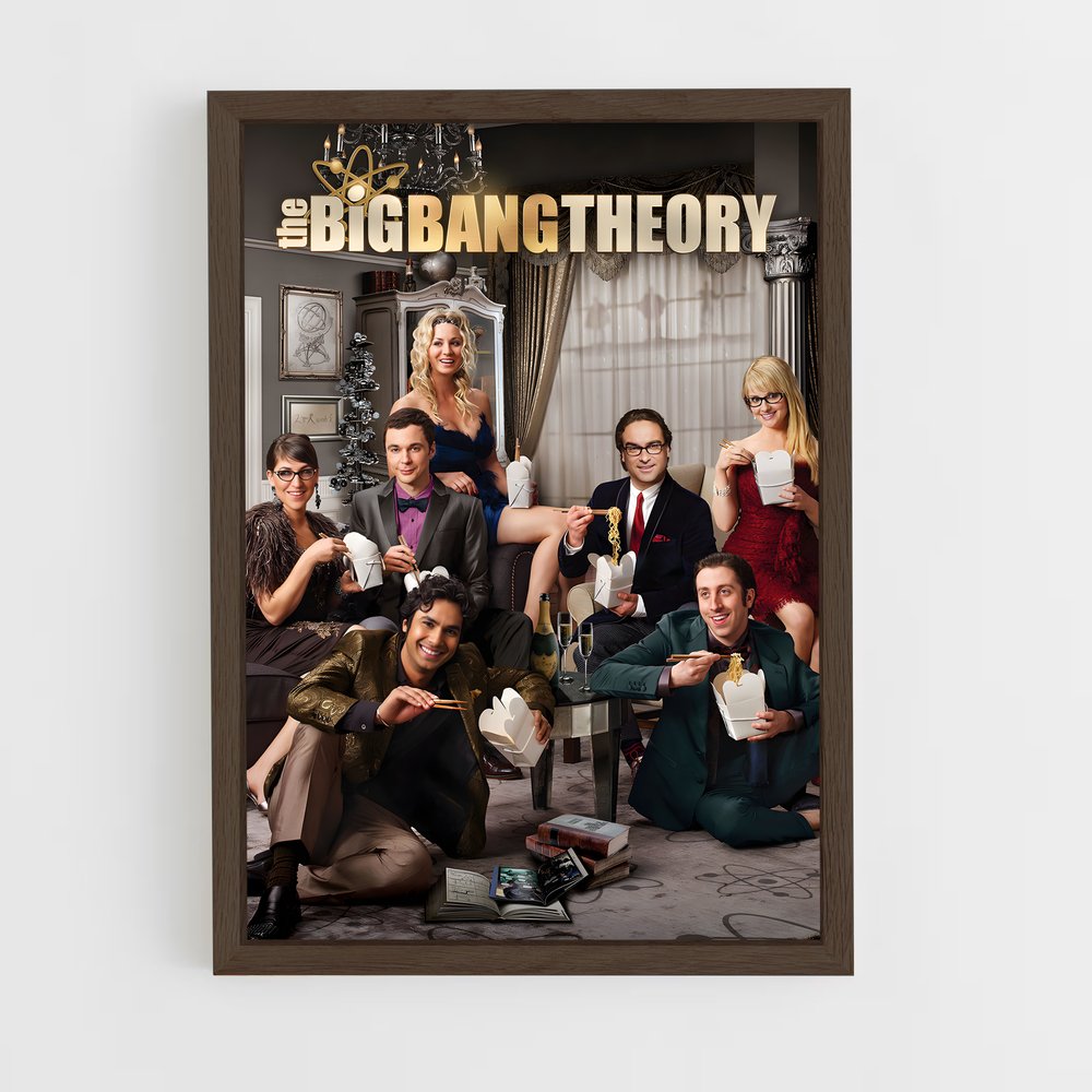 the-big-bang-theory-1 cadre Bois foncé