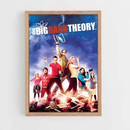 the-big-bang-theory-10 cadre Bois clair