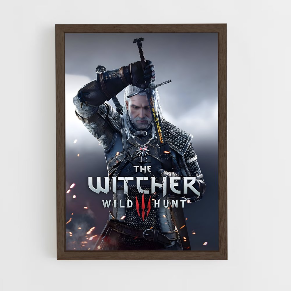 the-witcher-1 cadre Bois foncé