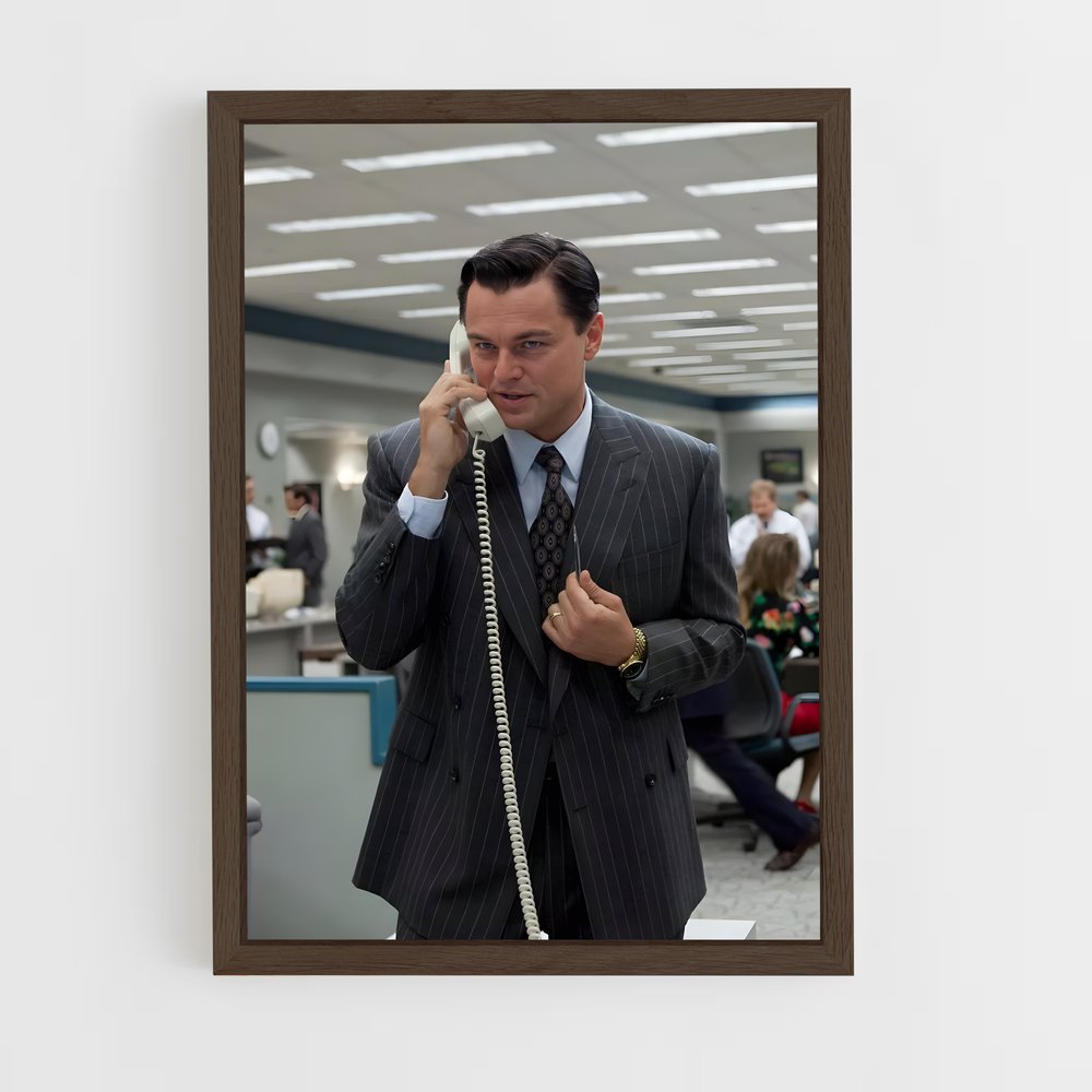 the-wolf-of-wall-street-5 cadre Bois foncé