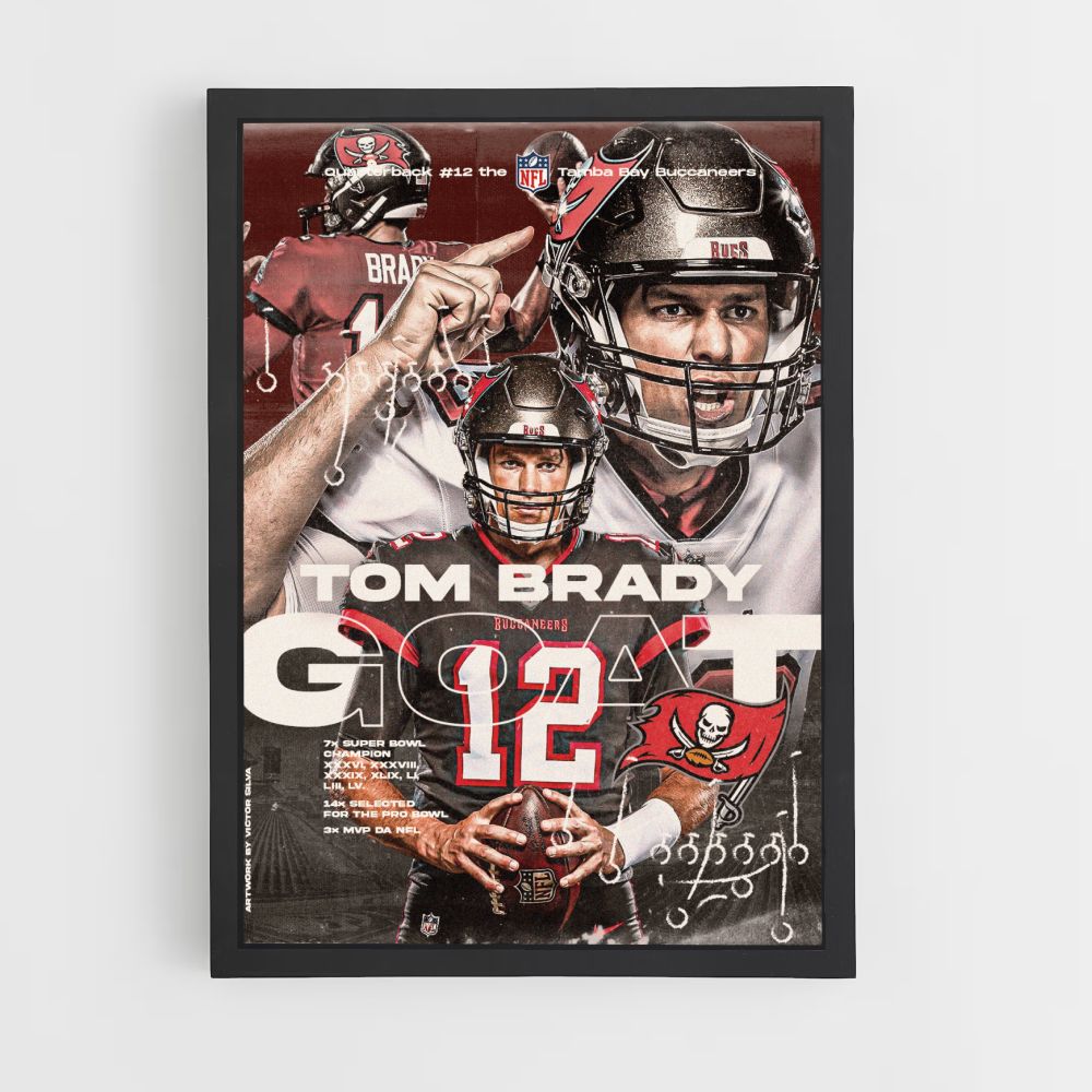 Póster da cabra de Tom Brady