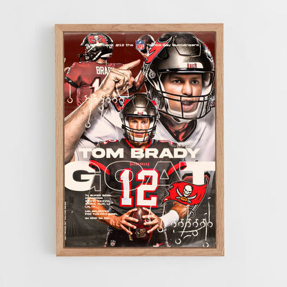 tom-brady-1 cadre Bois clair