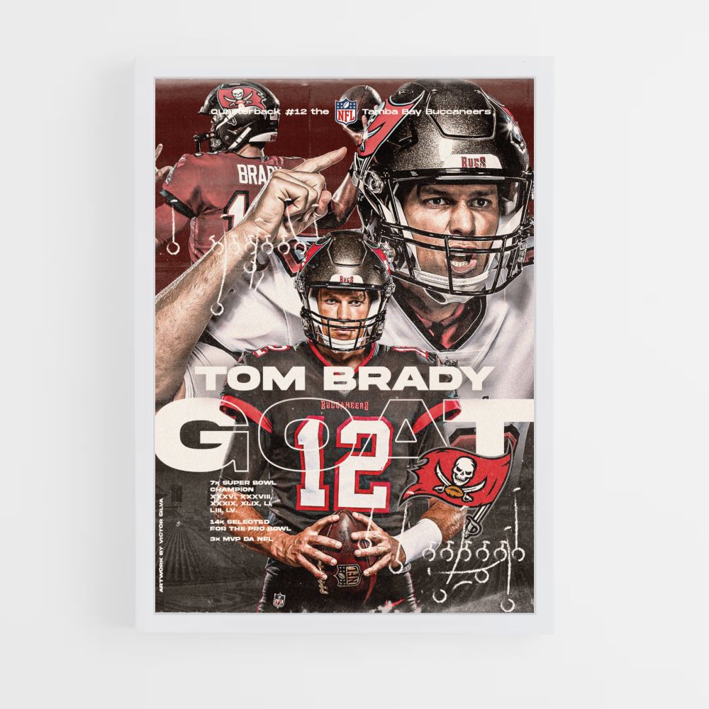 Póster da cabra de Tom Brady