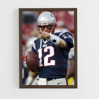 tom-brady-5 cadre Bois foncé