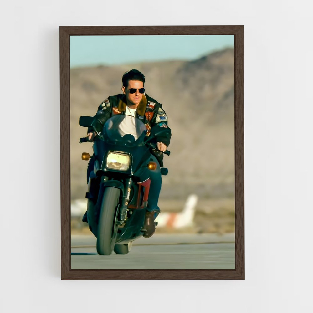 top-gun-3 cadre Bois foncé