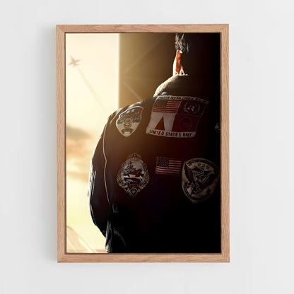 top-gun-5 cadre Bois clair