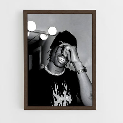 travis-scott-13 cadre Bois foncé