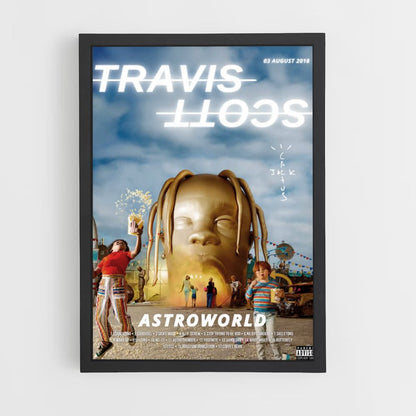 Pôster Travis Scott Ouro