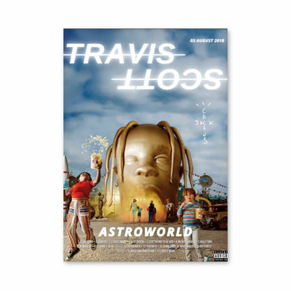 Pôster Travis Scott Ouro