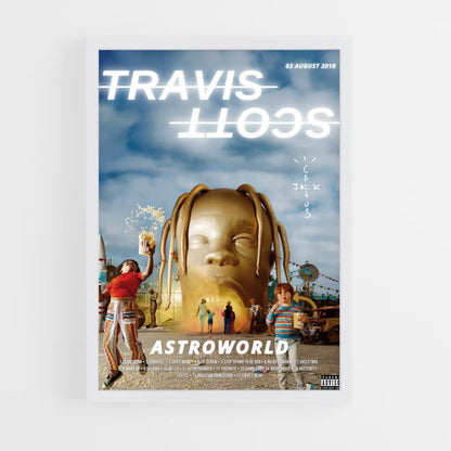 Pôster Travis Scott Ouro