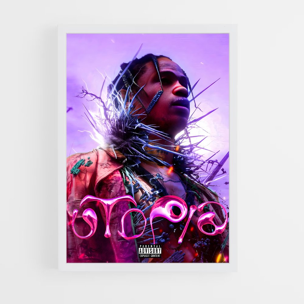 travis-scott-21 cadre Blanc