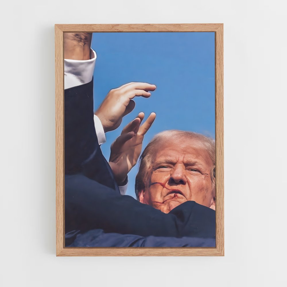 trump-4 cadre Bois clair