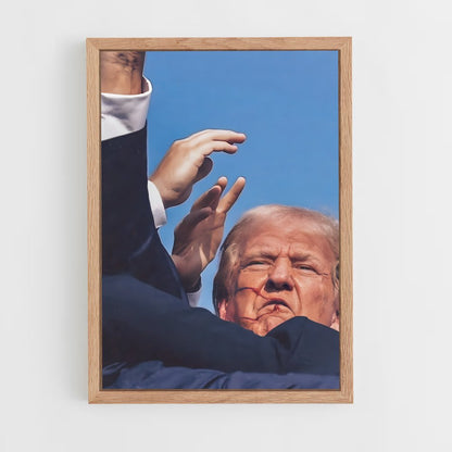 trump-4 cadre Bois clair