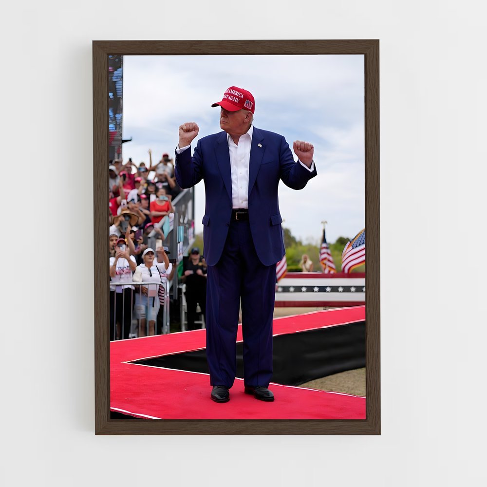 trump-5 cadre Bois foncé