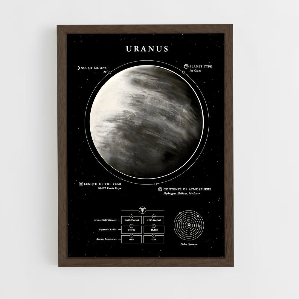 uranus-12 cadre Bois foncé