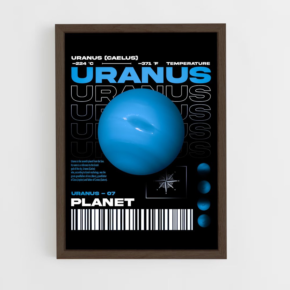 uranus-7 cadre Bois foncé