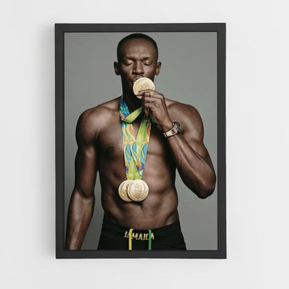 Pôster Medalha Usain Bolt