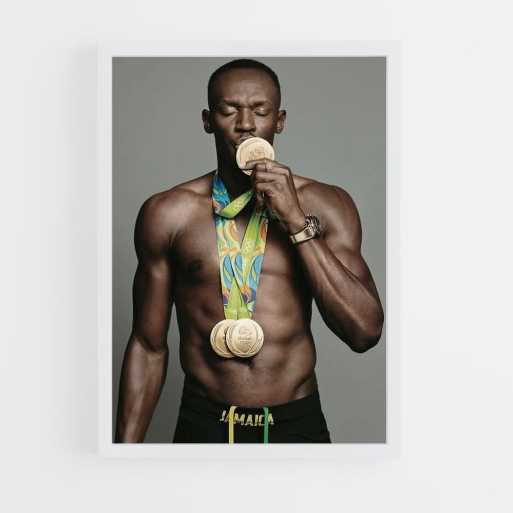 Pôster Medalha Usain Bolt