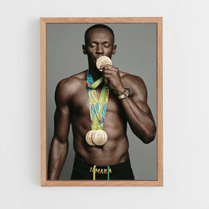 Pôster Medalha Usain Bolt