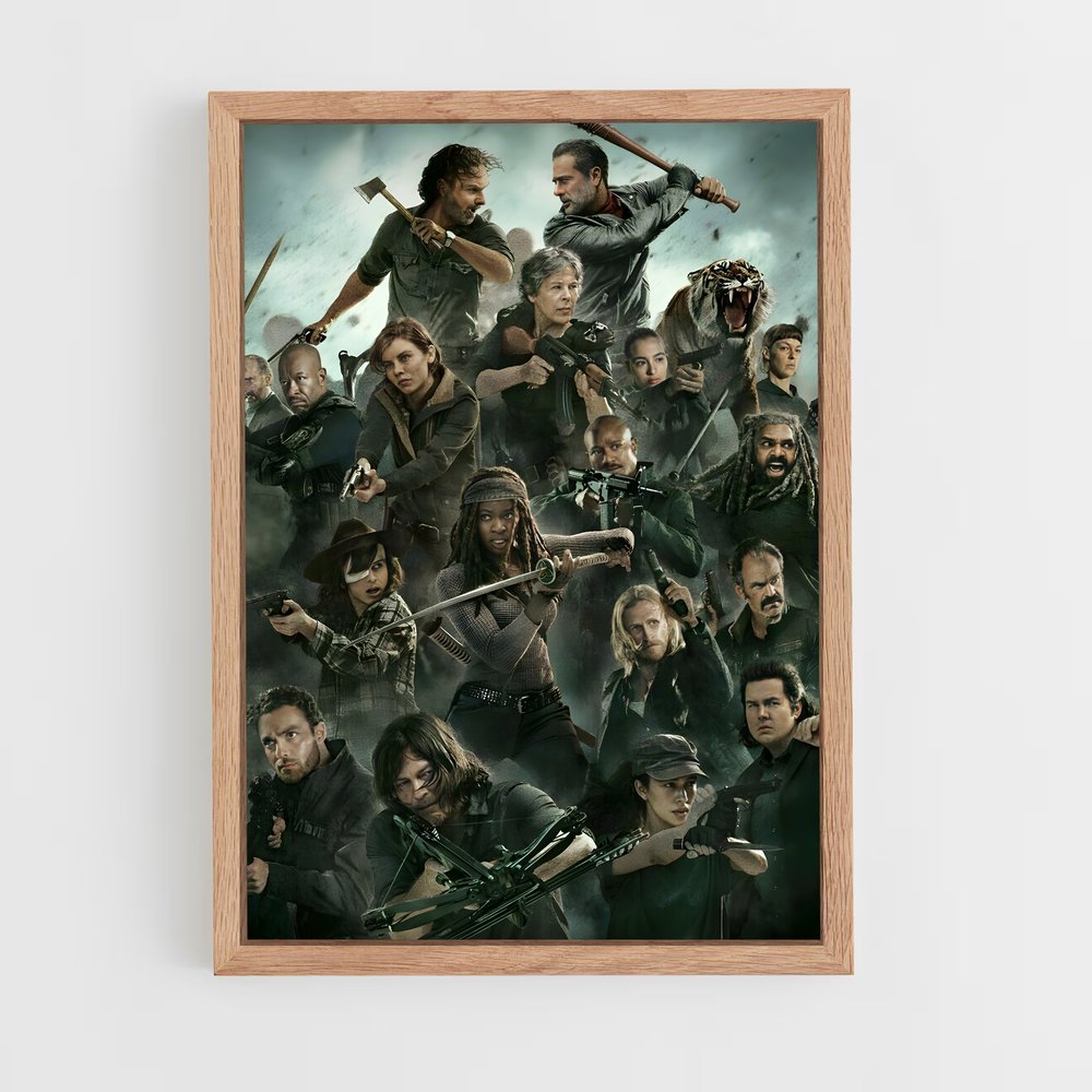 walking-dead-4 cadre Bois clair