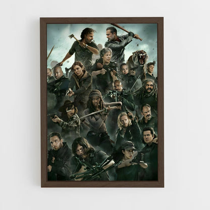 walking-dead-4 cadre Bois foncé