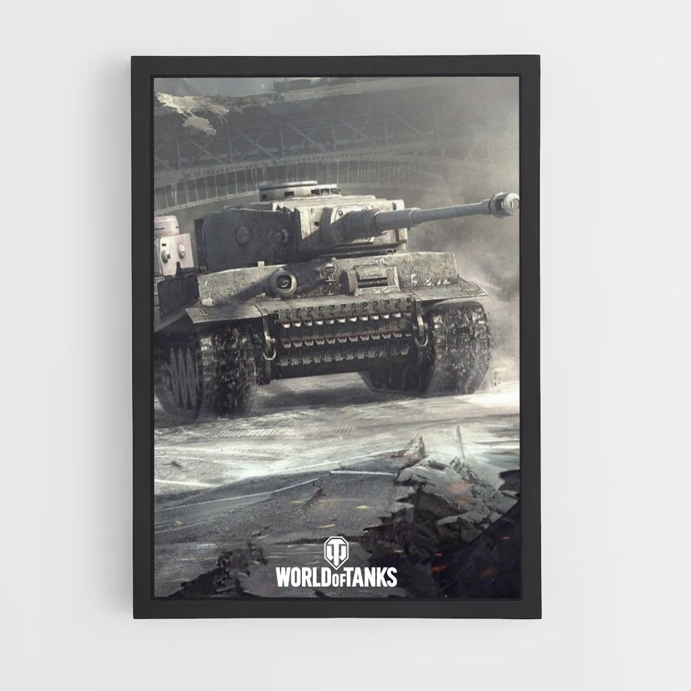 Pôster World of Tanks Cinza