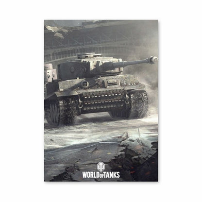 Pôster World of Tanks Cinza