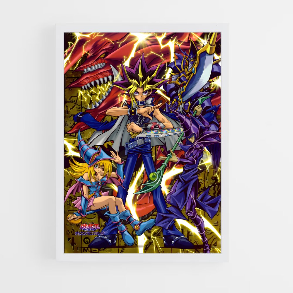 yu-gi-oh-3 cadre Blanc