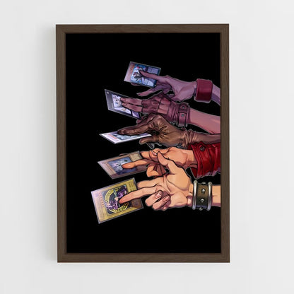 yu-gi-oh-6 cadre Bois foncé
