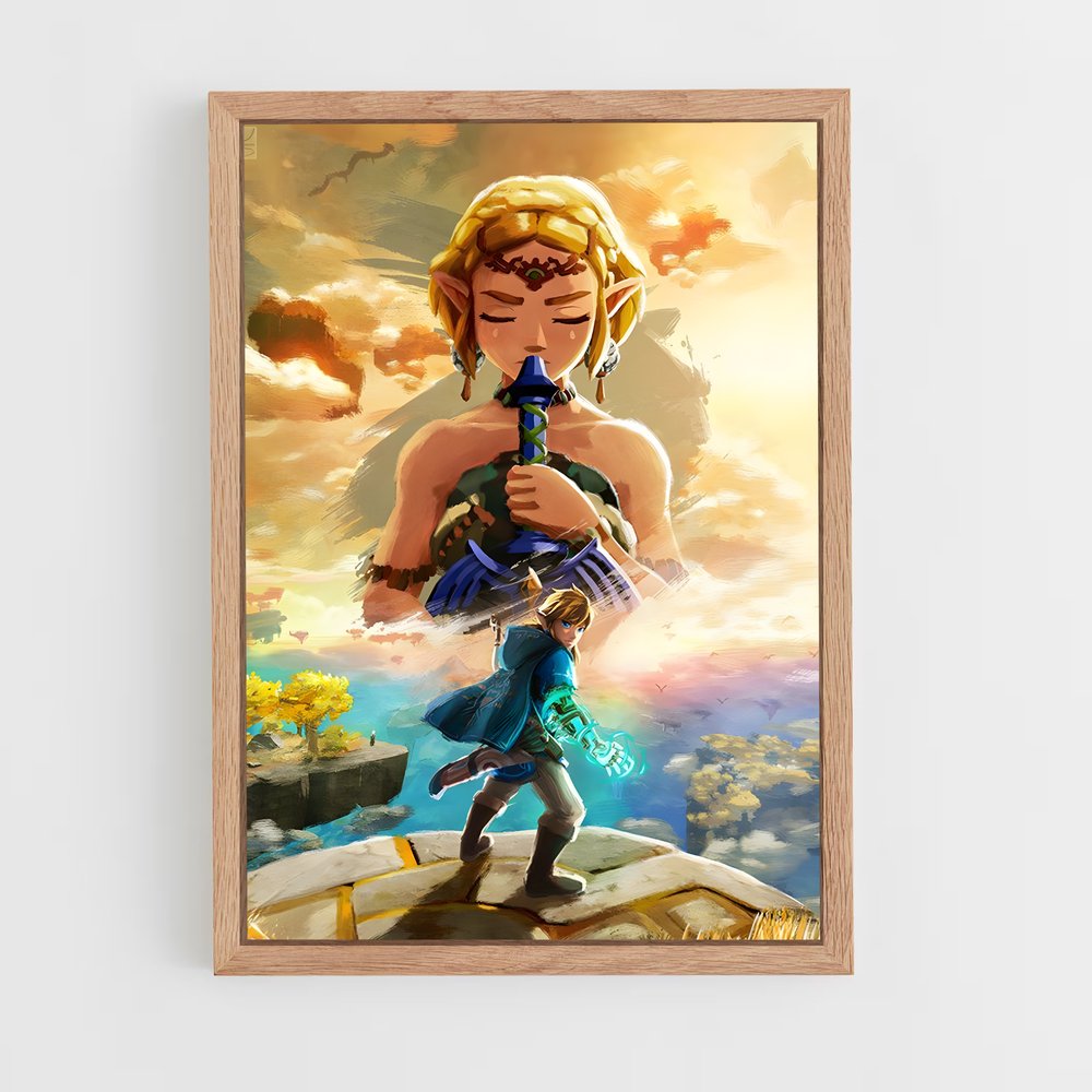 zelda-16 cadre Bois clair